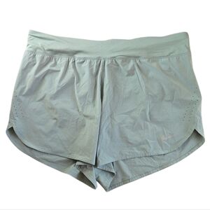 Nike Women's Eclipse Running Light Gray Green Shorts